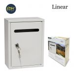 EDM Caixa de Correio Modelo Linear Branco - EDM85803