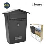 EDM Caixa de Correio Modelo House Preto - EDM85805