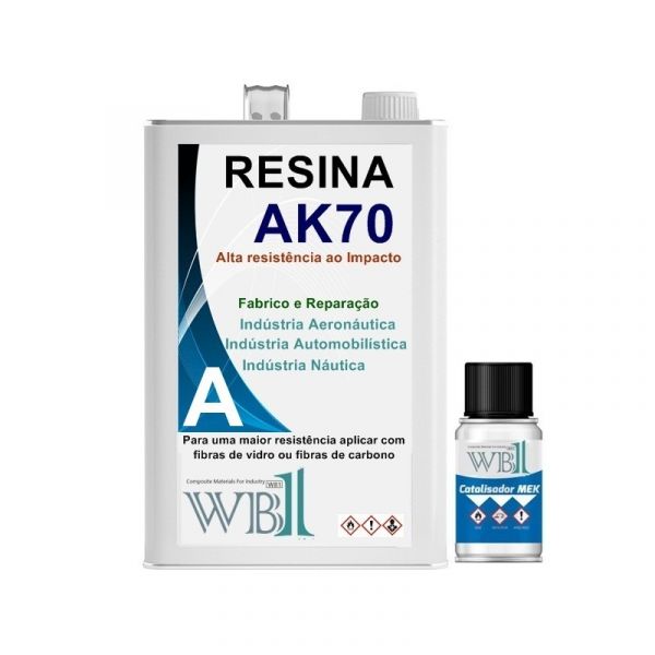 WB1 Resina Epoxi Poli ster AK70 1 Kg KuantoKusta