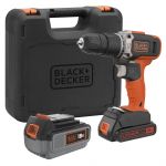 Black+Decker Aparafusadora c/Percussão 18V BCD003MEM2K-QW