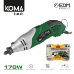 EDM Berbequim 170w com Acessórios Koma Tools - EDM08709