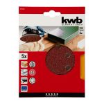 Kwb Disco Abrasivo Velcro 125mm Grão 40 (5 Un.)