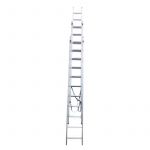 Litan Escada Alumínio Tripla L66 Degrau Quadrado - 3,5+3,5+3,5 - A10013035