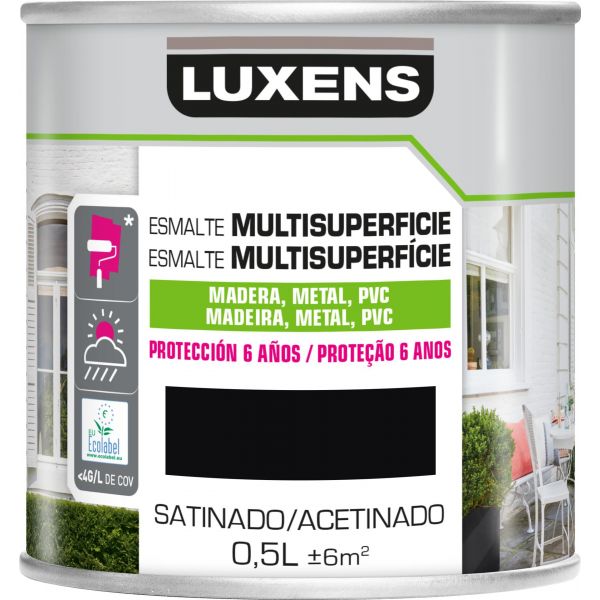 Luxens Tinta Multisuperf Cies Acetinado Lux L Preto Kuantokusta