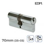 EDM Canhão Niquel 70MM (35+35MM) com 3 Chaves Incluid. - EDM85173