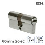 EDM Canhão Niquel 60MM (30+30MM) com 5 Chaves Seguran. - EDM85174