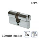 EDM Canhão Niquel 60MM (30+30MM) com 3 Chaves Incluid. - EDM85177