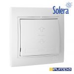 Solera Interruptor Persiana 10a 25v Branco com Moldura S. - EDM42997