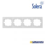 Solera Moldura Horizontal para 4 Elementos Branco 296x81. - EDM42962