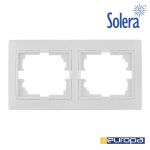 Solera Moldura para 2 Elementos Horizontal Branco 154x81. - EDM42956