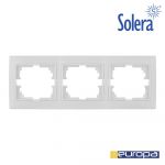 Solera Moldura para 3 Elementos Horizontal Branco 225x81. - EDM42960