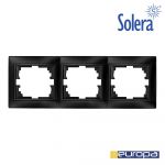 Solera Moldura para 3 Elementos Horizontal Grafite 225x8. - EDM42958