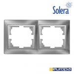 Solera Moldura para 2 Elementos Horizontal Prata 154x81x. - EDM42953