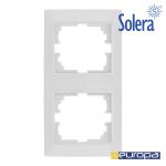 Solera Moldura Vertical para 2 Elementos Branco 81x154x1. - EDM42946