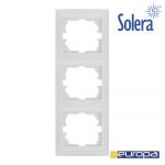 Solera Moldura Vertical para 3 Elementos Branco 81x225x1. - EDM42948
