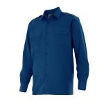 Camisa Divisas Manga Comprida Azul Navy L
