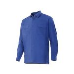 Velilla Camisa Manga Comprida 2 Bolsos Azul L