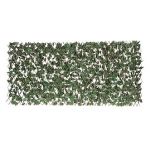Catral Painel Decorativo Extensível de Rattan Verde com Folhas 1x3m
