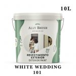 Ally Brush Tinta Exterior White Wedding 10 L - EDM25450