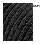 EDM Cable Cordon Tubulaire 2X0.75Mm C41 Negro 5Mts