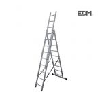 EDM Escalera Transformable Aluminio 3X9 Peldaños