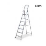 EDM Escalera Domestica Aluminio 7 Peldaños