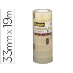 Scotch Cinta Transparente 550 19X33M -pack 8 Rollos