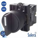 Solera Interruptor Seletor Rotativo 3 Posições 2no Ø22mm - SLR-INT5/3A2