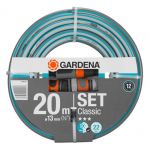 Gardena Classic Mangueira / Hose Set 13mm (1/2´´) Cinza/turquesa, 20m,
