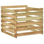 Caixa de Compostagem Ripada 100x100x80 cm Pinho Impregnado - 316061