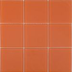 Rubicer Pastilha Architect Glass Mosaic Orange 30x30cm Mate