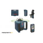 Bosch Nível Laser Giratório 300m Verde GRL 300 HVG + RC1 + WM4 + LR 1G