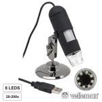 Velleman Microscopio digital c/ ligacao USB. (Magnitude 50x a 200x)