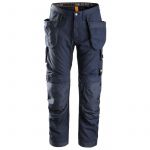 Snickers Workwear Pantalones Largos de Trabajo Allroundwork Bolsillos Flotantes 6201 Azul Marino Talla 258
