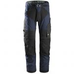 Snickers Workwear Pantalones Largos de Trabajo Flexiwork+ 6903 Azul Marino / Negro Talla 44