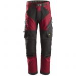 Snickers Workwear Pantalones Largos de Trabajo Flexiwork+ 6903 Rojo / Negro Talla 160