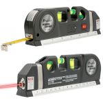 Pro's Kit Fita Métrica Multifunções c/ Nível + Laser (2,50 mts) - PD-161