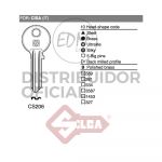 Silca Chave Aço CS206 Cisa - ELK12002