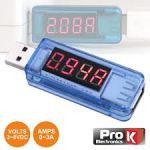 ProK Electronics Testador usb 3-8v - PK-USBTESTER01