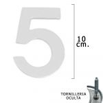 Wolfpack Metal '5' Prata Matte 10 cm. com Parafusos Escomdido (bolha 1 Parte)