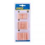 Kinzo Pack 44 Ficha de Madeira 1,8X0,6CM, 1,4X 0,8CM 1,2X1CM - ELK08174