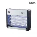 EDM Mata Insetos Professional Eletrónico 2X8W Área de Cobertura 20M2 Luz Actinica MEDIDAS:25X34X7,5CM - ELK06012