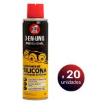 3 EN UNO Pack de 20 Unidades Profesional Lubrificante de Silicona, Spray 250 ml. - LoteSGS1139