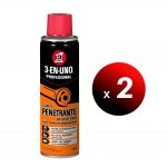 3 EN UNO Pack de 2 Unidades Profesional, Lubrificante Penetrante Aflojatodo em Spray 250 ml. - LoteSGS1063