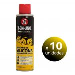 3 EN UNO Pack de 10 Unidades Profesional Lubrificante de Silicona, Spray 250 ml. - LoteSGS1053