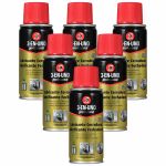 3 EN UNO Pack de 6 Unidades Profesional, Lubrificante Limpeza e Mantenimiento de Cerraduras em Spray, 100 ml. - LoteSGS142