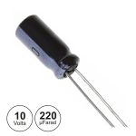 Condensador Electrolitico Mini 220UF 10V 105º