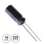 Condensador Electrolitico 220uF 10V 105º