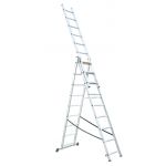 MADER Escada Extensível, Alumínio, 3x12D - 10046