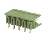 Bloco terminal PCB de 7 pólos, angular, macho, 7 pinos Electro DH Cor verde 10.880/M/7/90 8430552092253